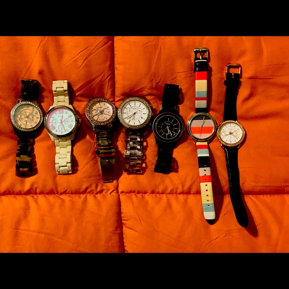 fossil watch collection.. make me an offer